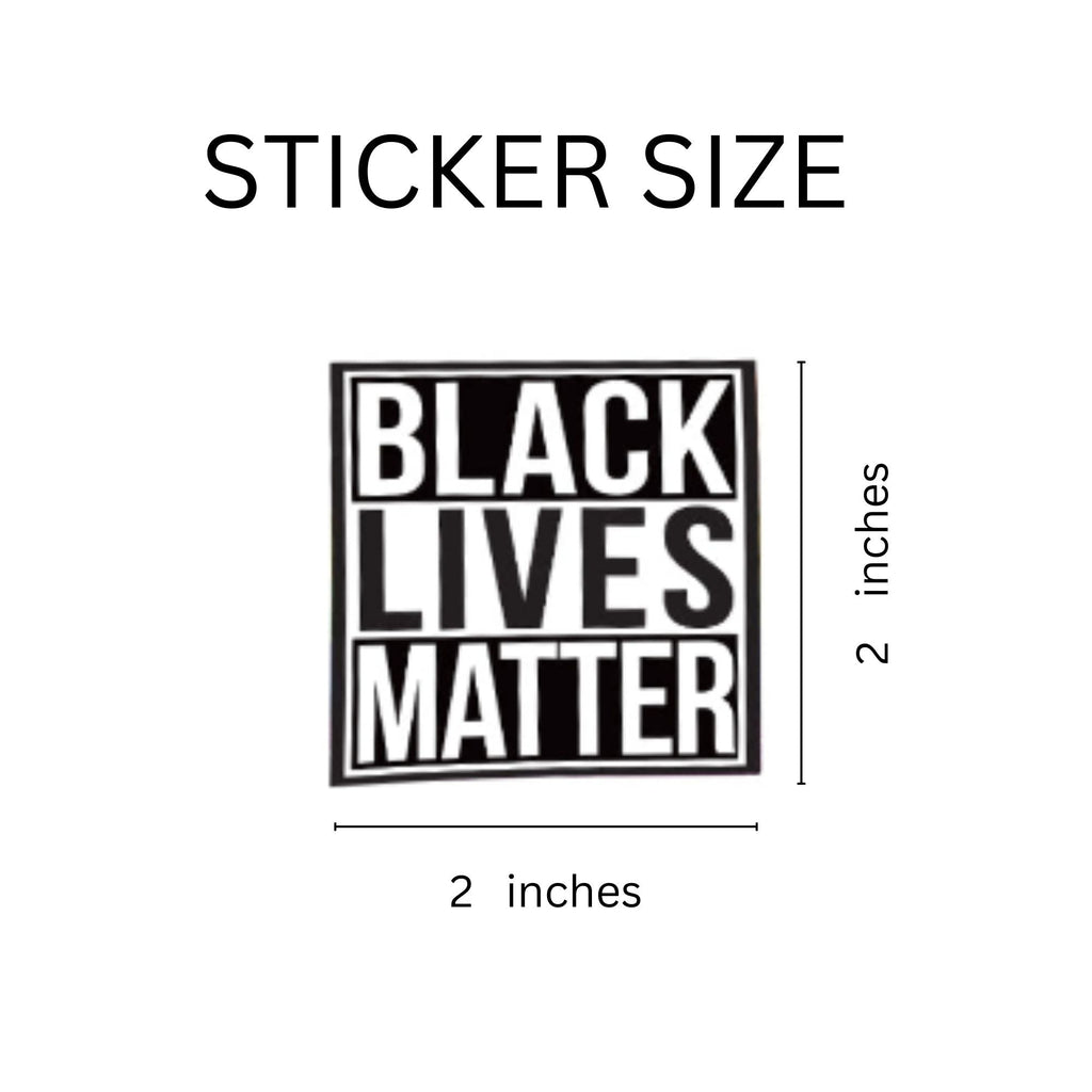 Square Black Lives Matter Stickers (250 Stickers)