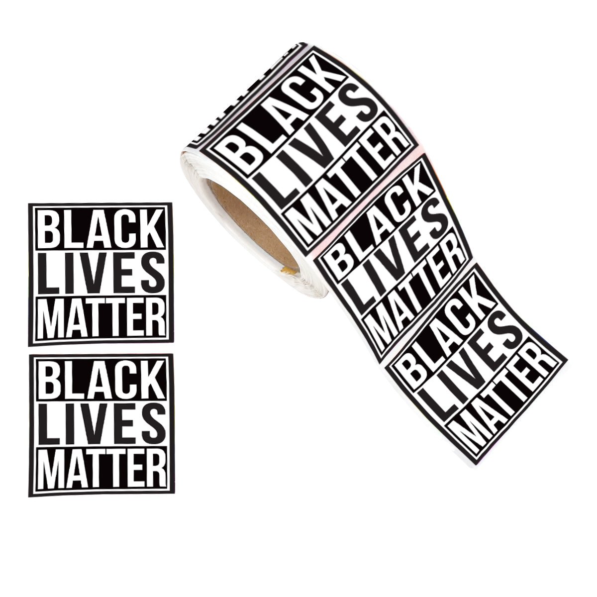 Square Black Lives Matter Stickers (250 Stickers)