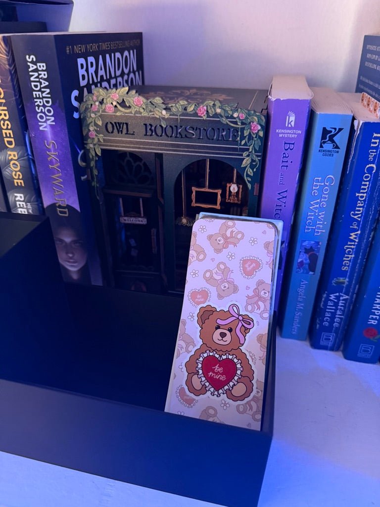 Stained Glass-Style Tealight Velaris Inspired Book Nook with Storage