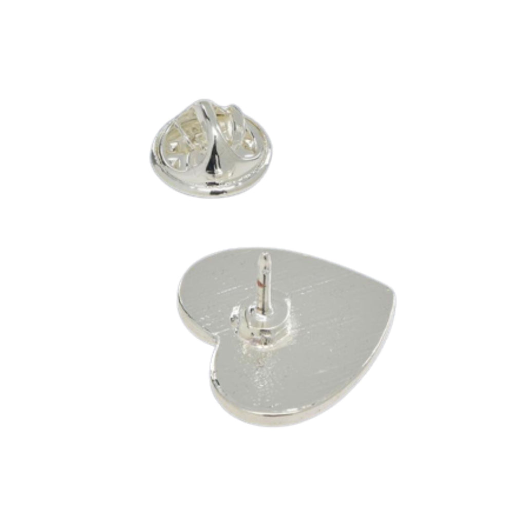 Straight Ally Flag Heart Shaped Pins