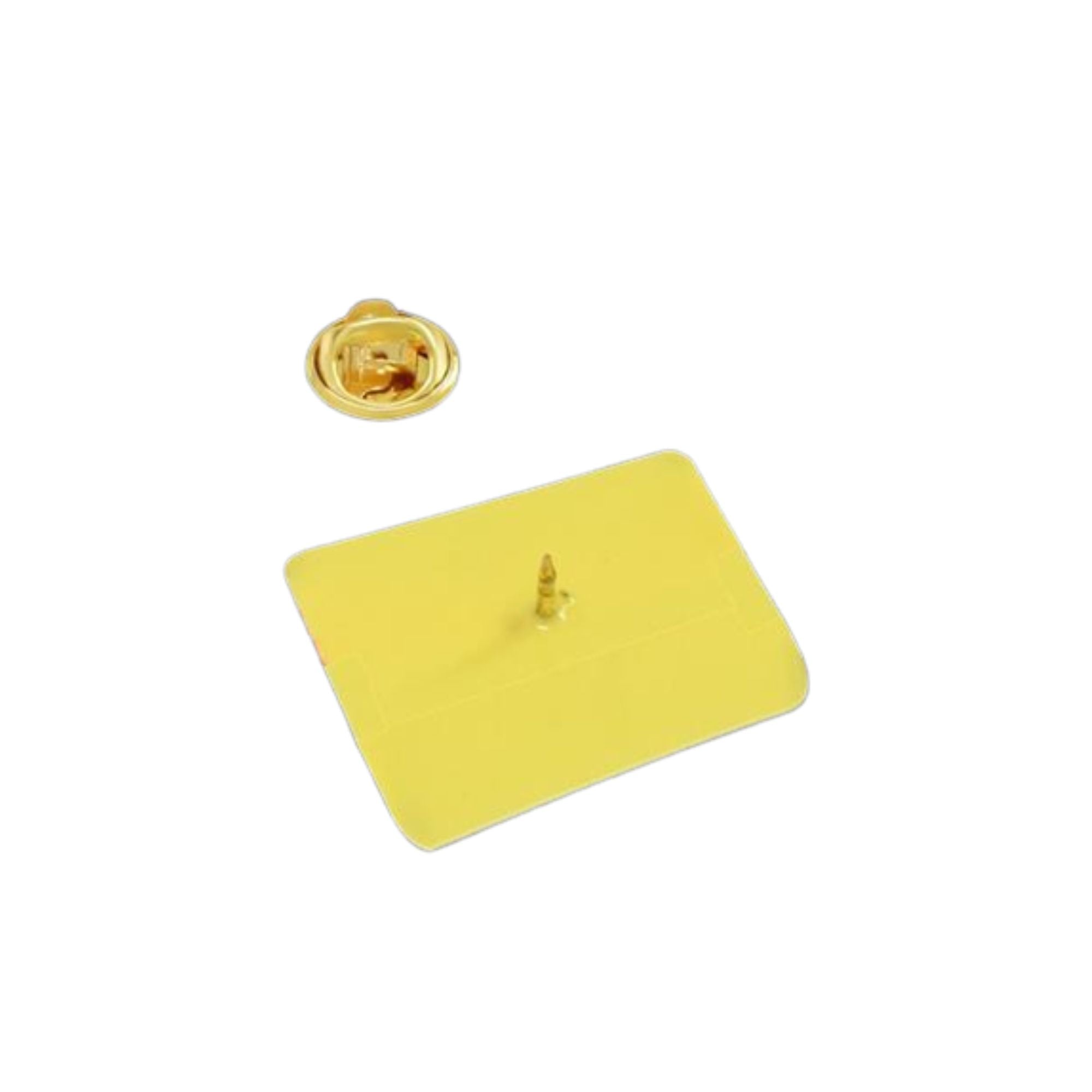 Straight Ally Rectangle Flag Silicone Pins