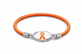 Stretchable Orange Ribbon Bracelets