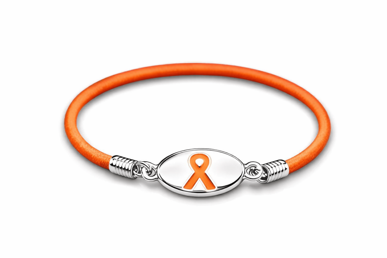 Stretchable Orange Ribbon Bracelets