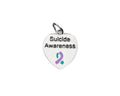 Suicide Awareness Heart Charms