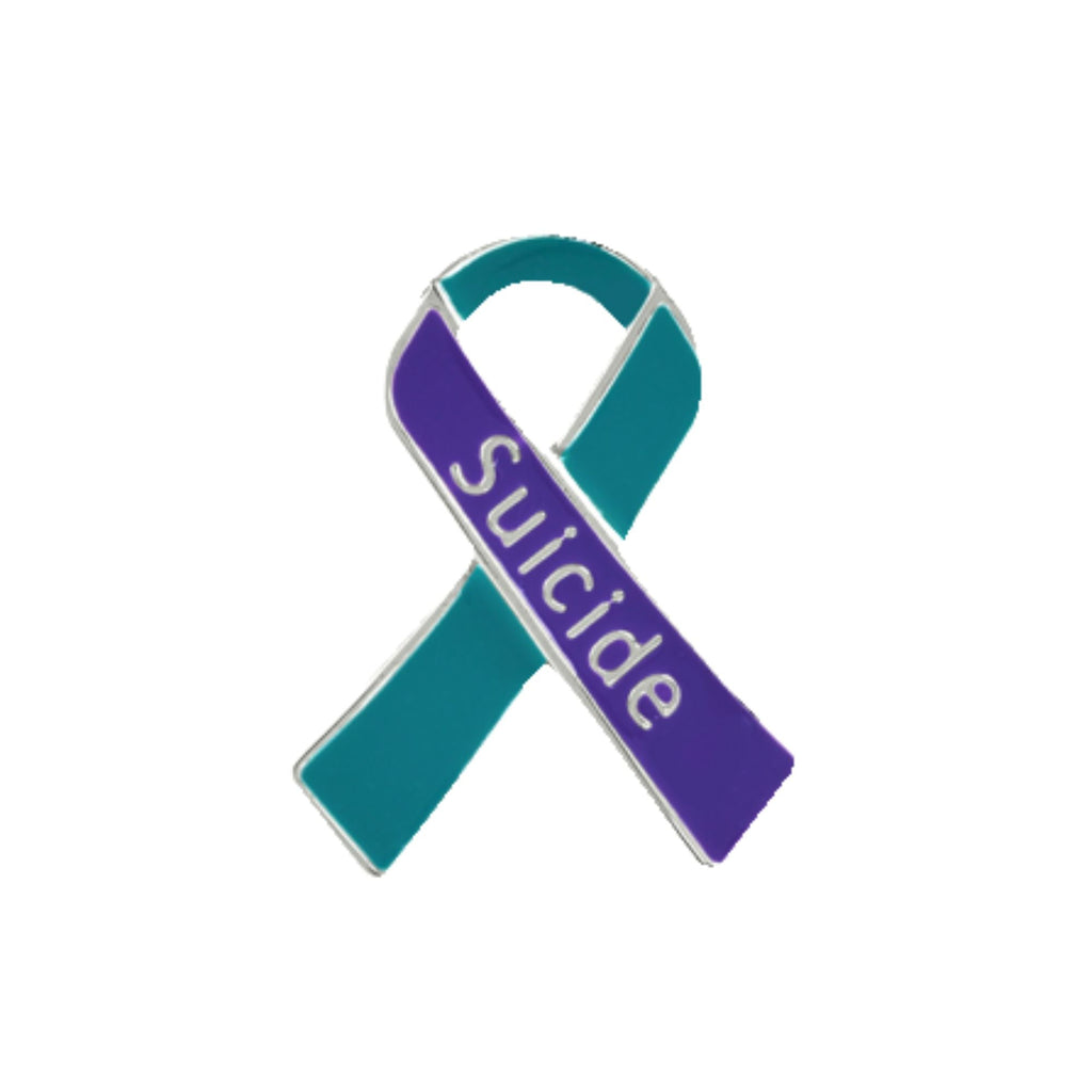 10 Pack of Suicide Awareness & Prevention Ribbon Pins