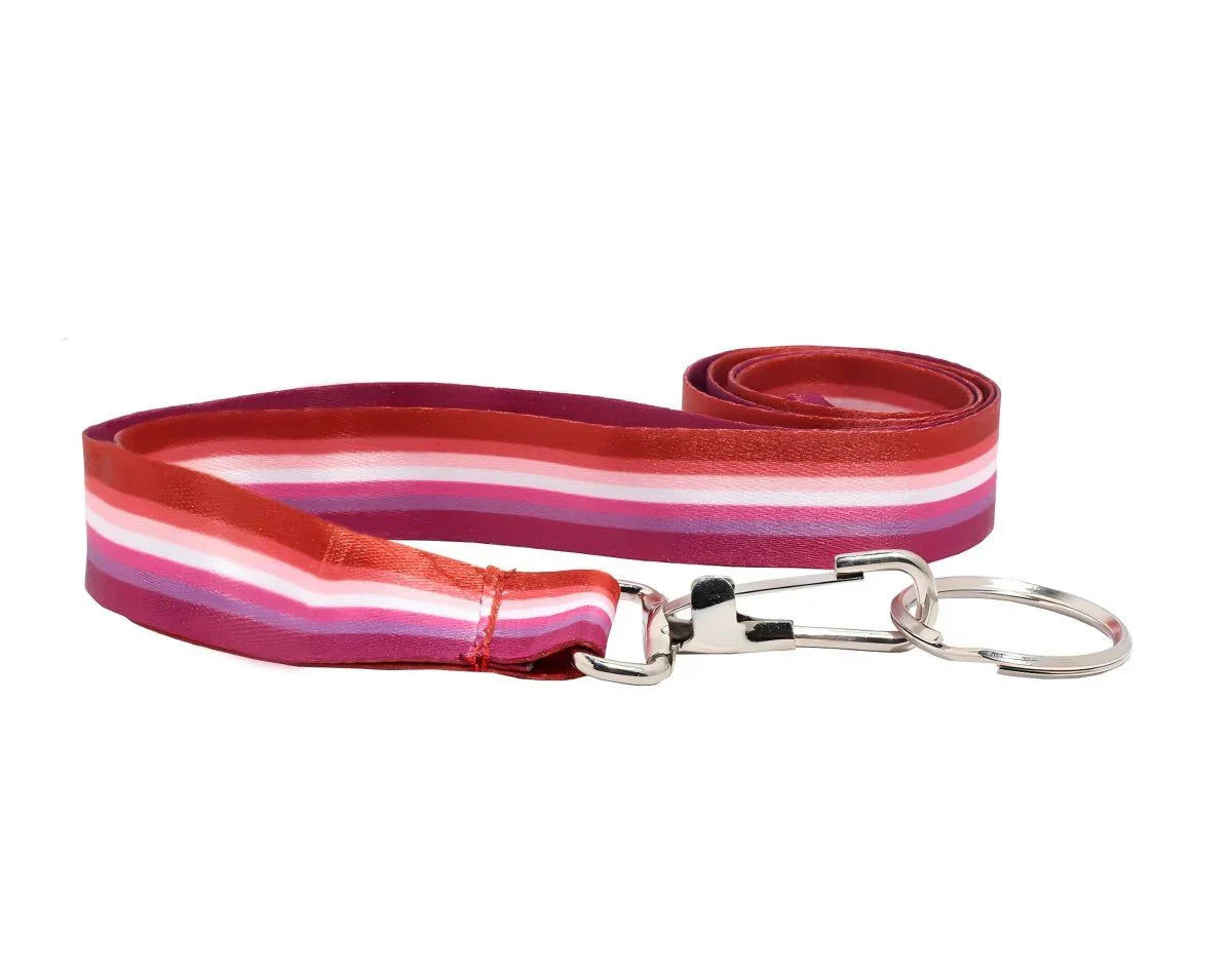 10 Pack Sunset Lesbian Flag Lanyards