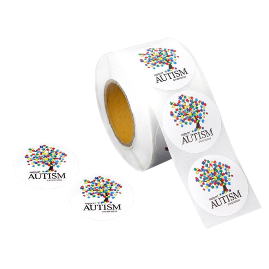 Support Autism Awareness Tree Stickers