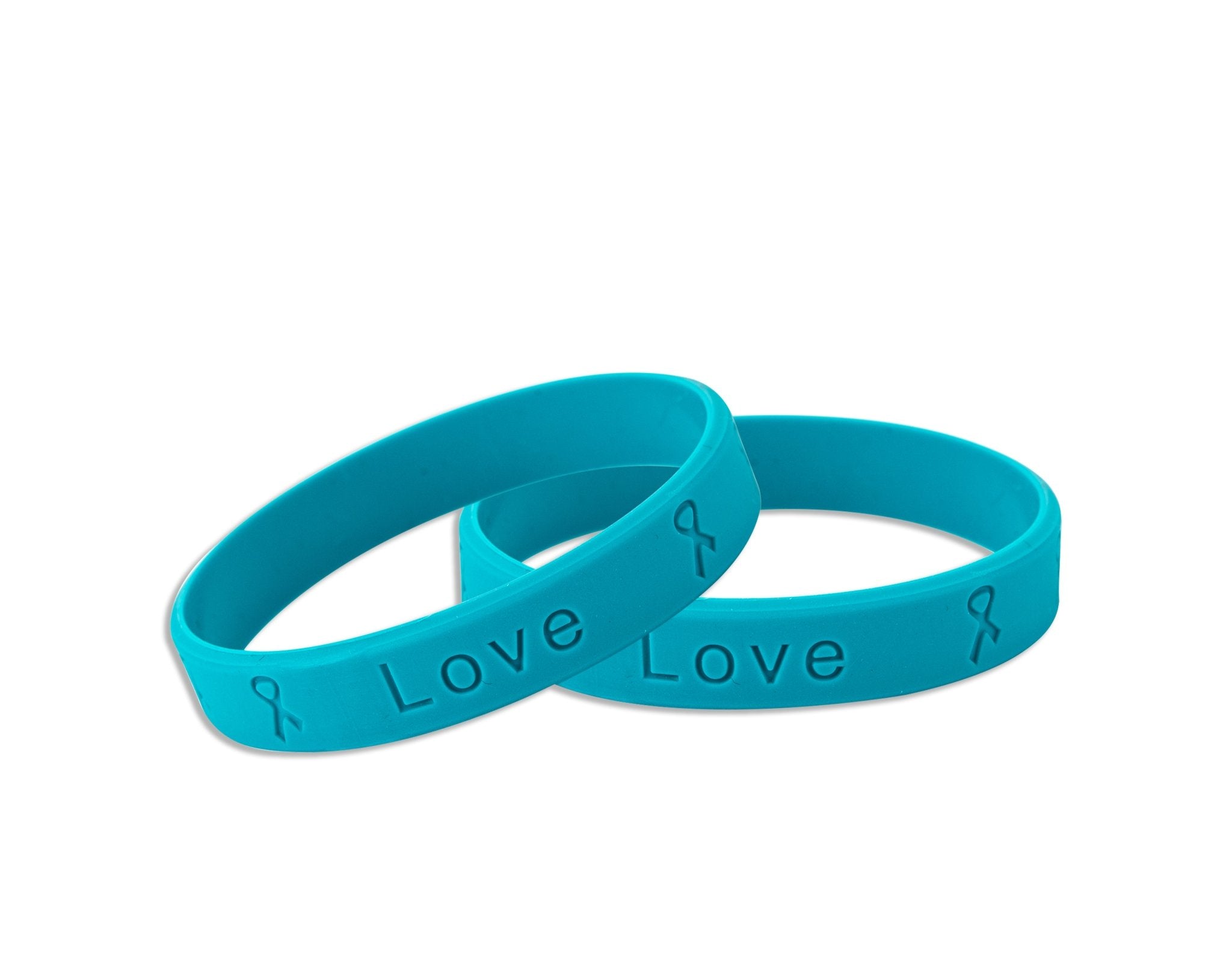 Teal Silicone Bracelets (Child Size)