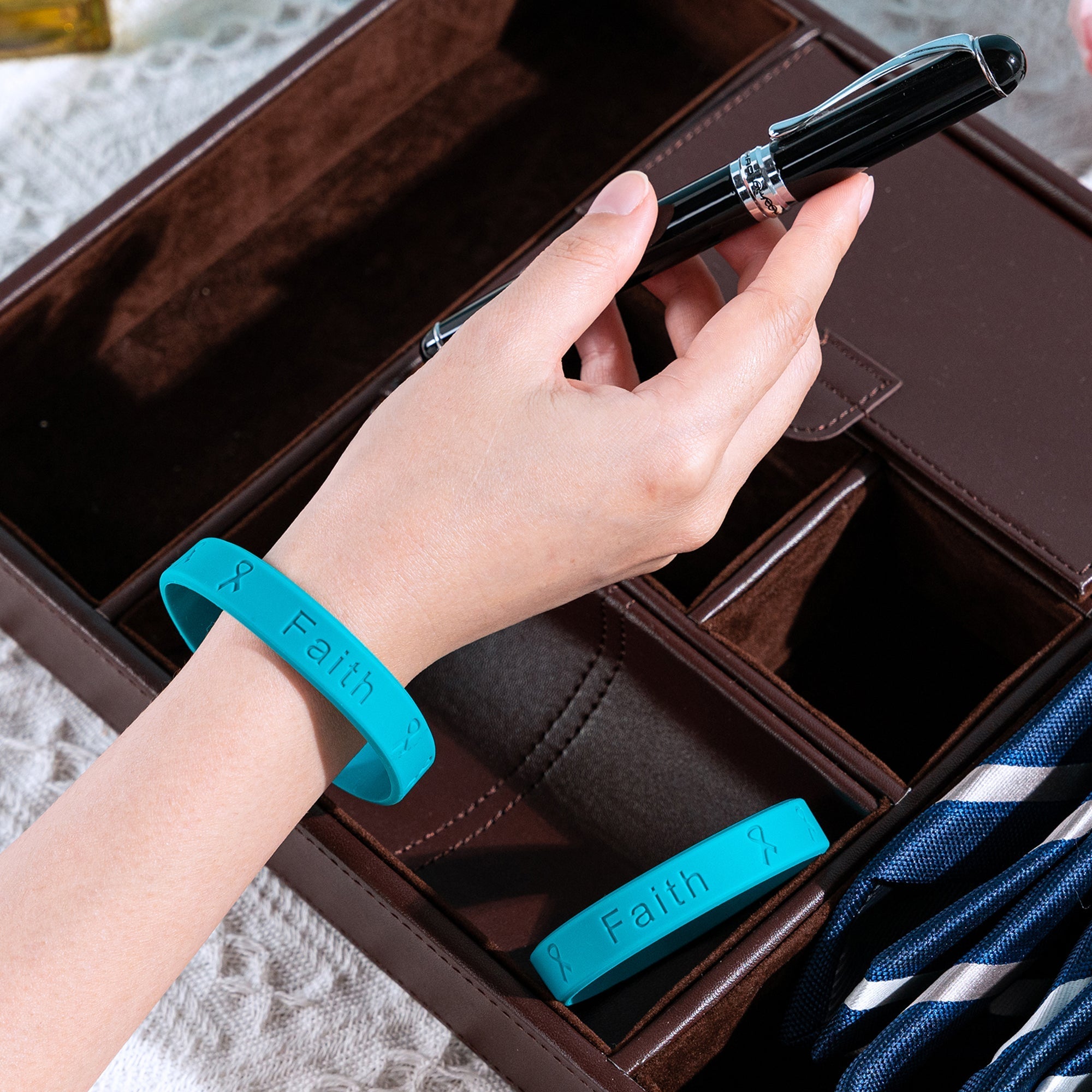 Teal Silicone Bracelets (Child Size)