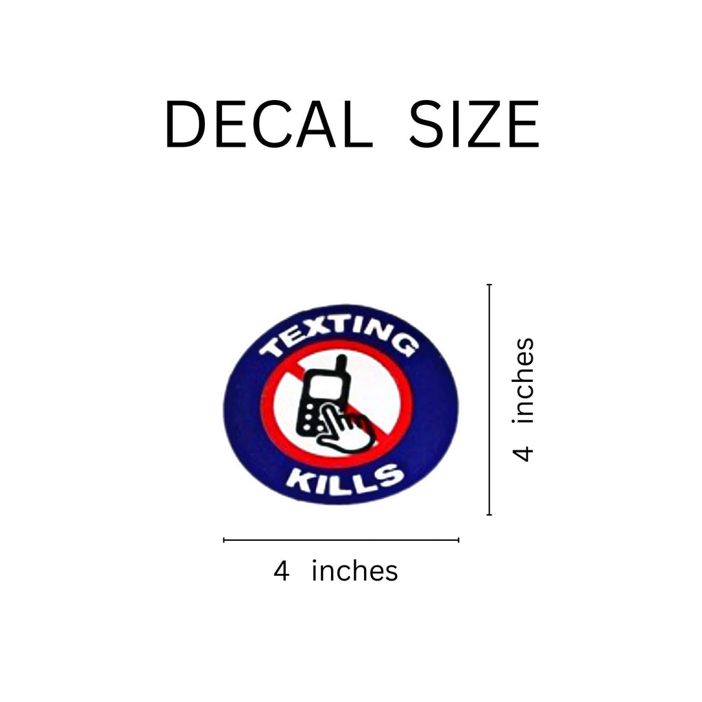 25 Pack Texting Kills Car Window Decals