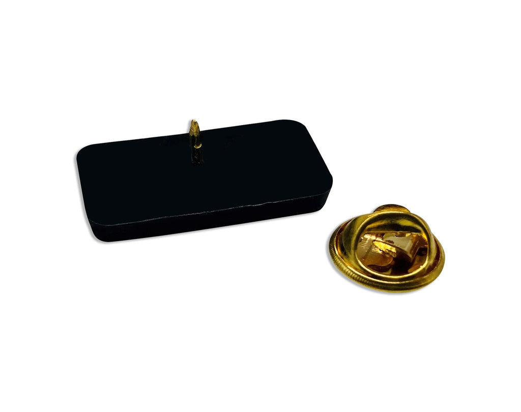 They Them Black Rectangle Pronoun Silicone Pins