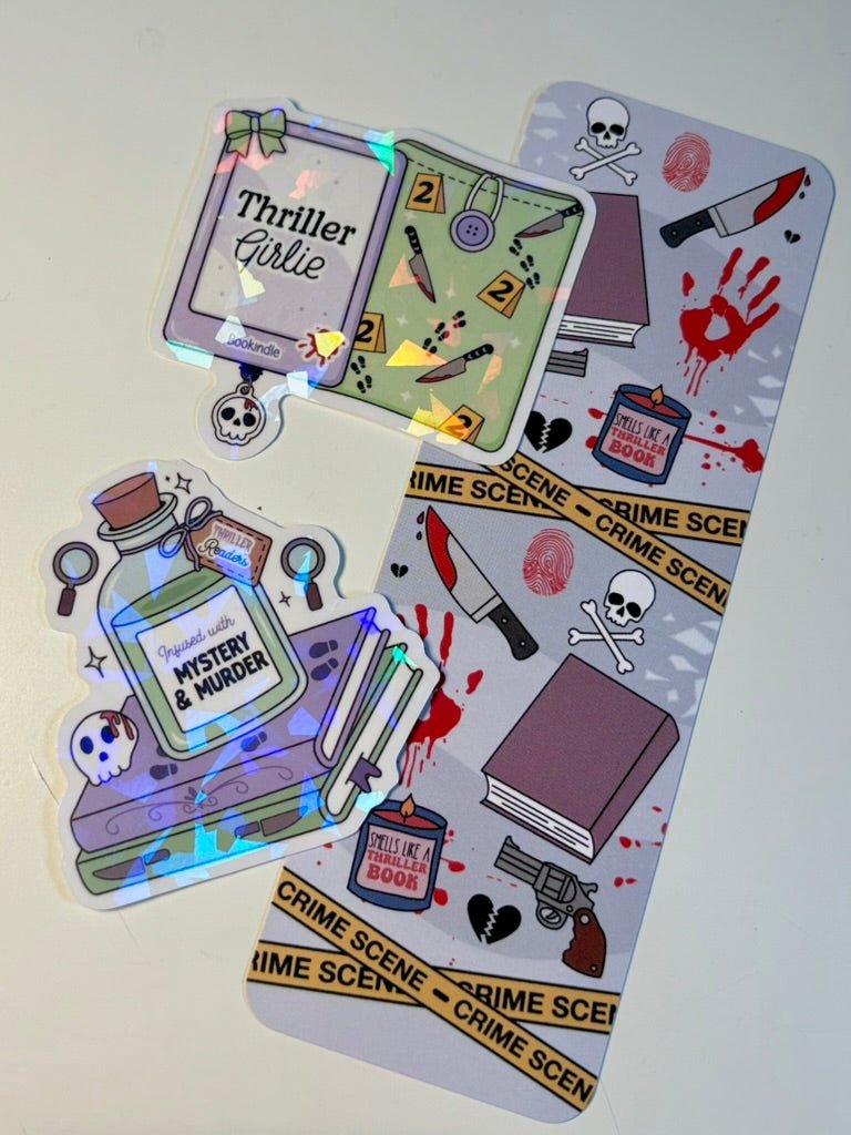 Thriller Girlie Stickers and Bookmark Bundle