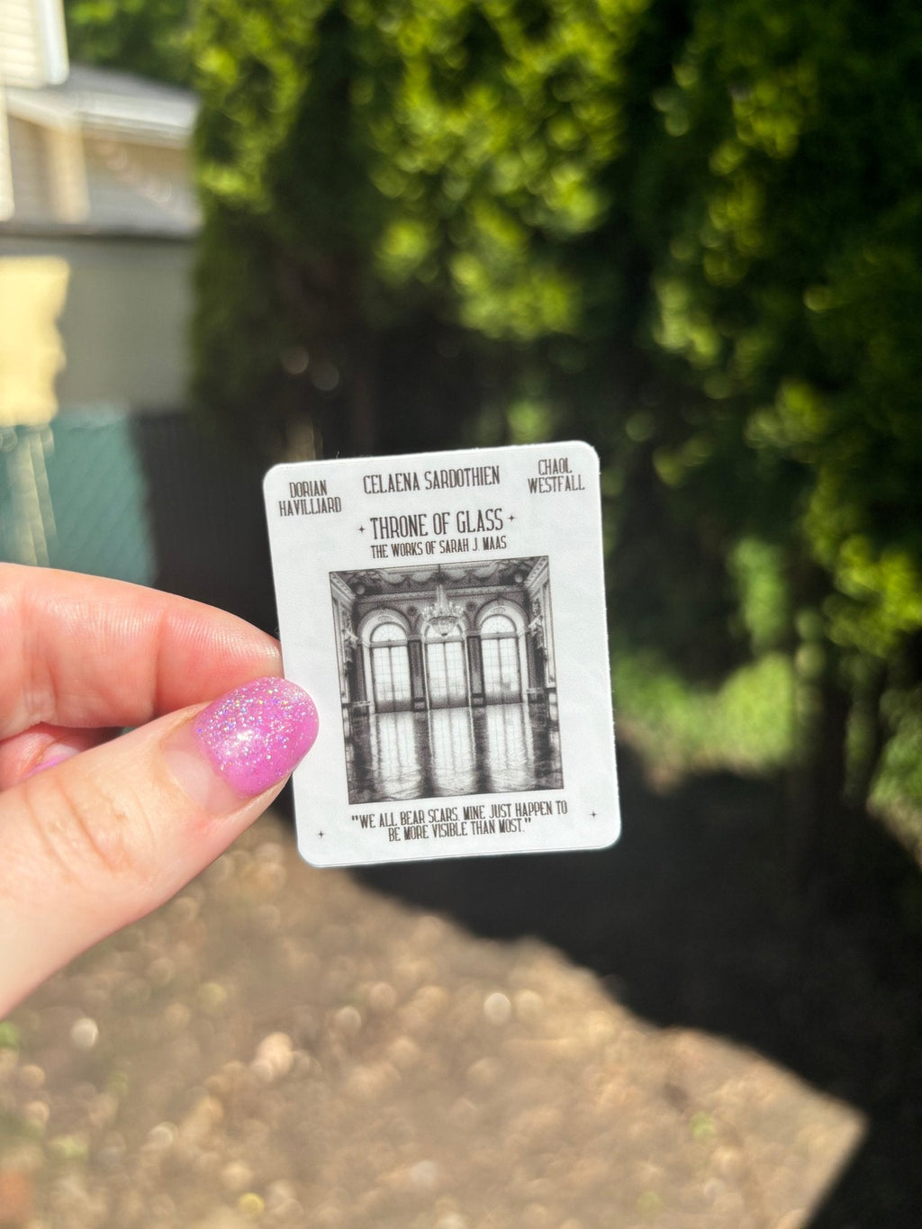Throne of Glass Film Poster Sticker