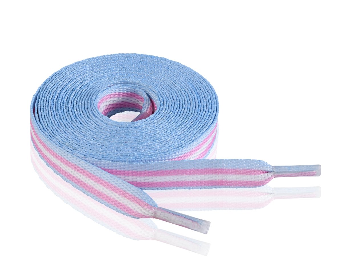 10 Pack Transgender Flag Shoe Laces (10 Pairs)