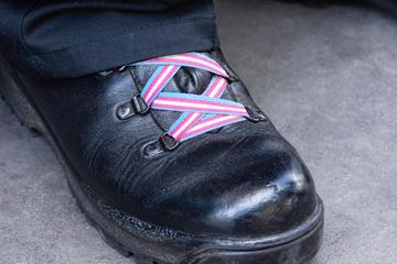 10 Pack Transgender Flag Shoe Laces (10 Pairs)