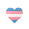 Transgender Heart Silicone Pins