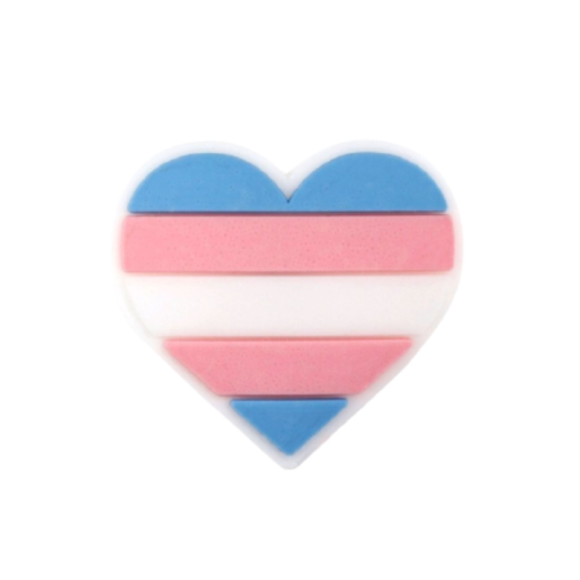 Transgender Heart Silicone Pins