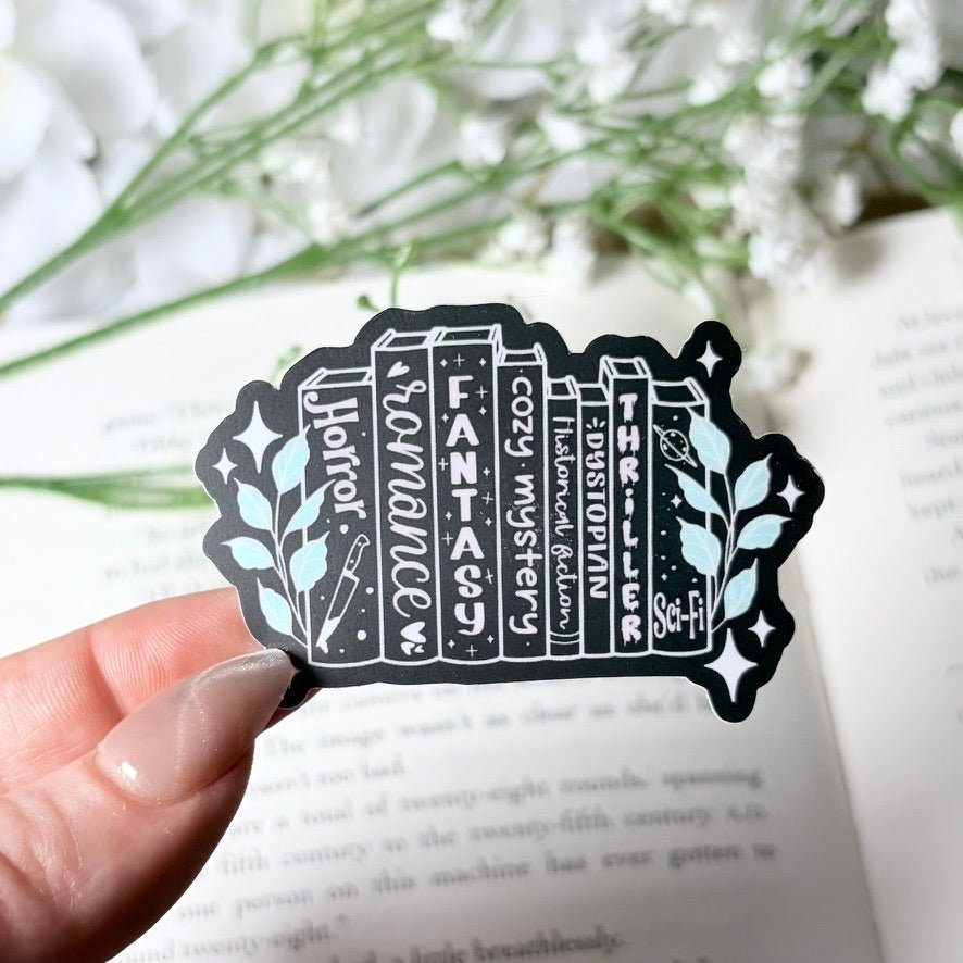 Tropes Books 2-inch Matte Black Sticker