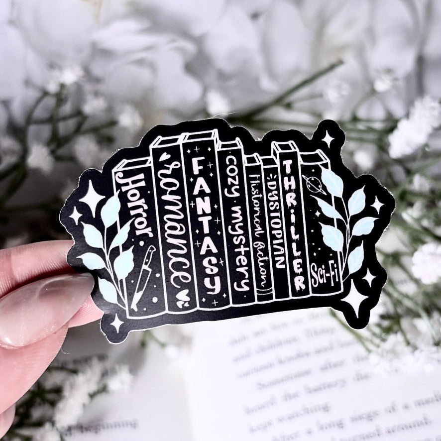 Tropes Books 2-inch Matte Black Sticker