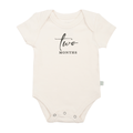 graphic bodysuit | two months milestone charcoal