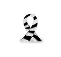 Zebra Print Ribbon Lapel Pins